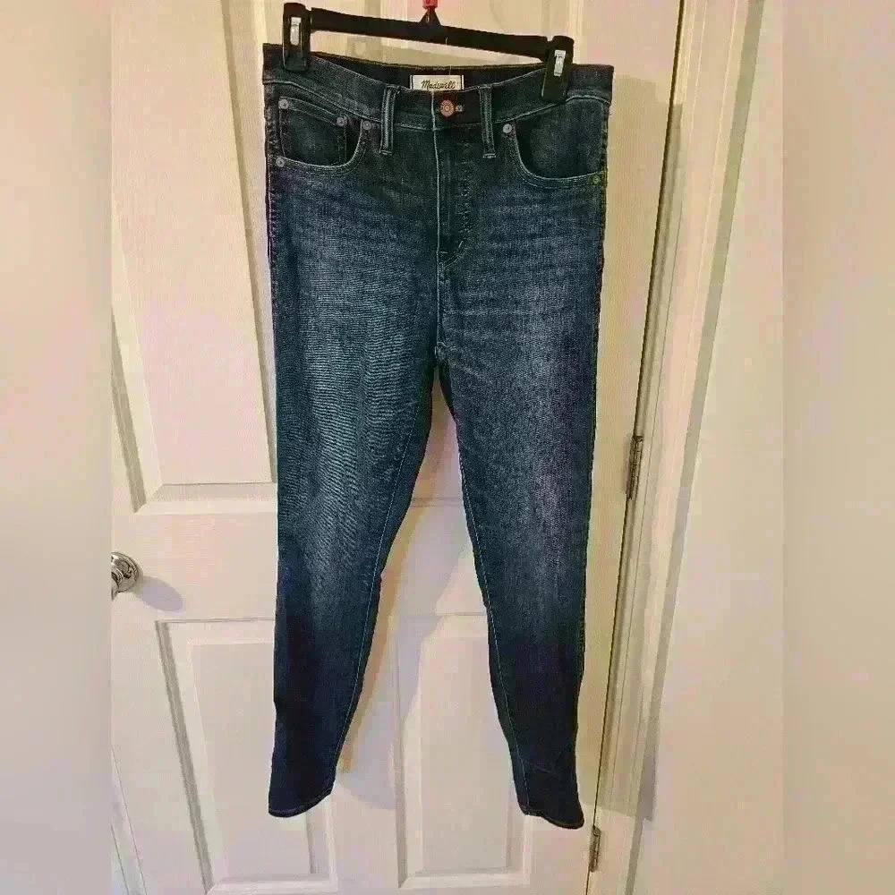 Madewell Women's 10" High-Rise Skinny Jeans in Danny Wash size 28T